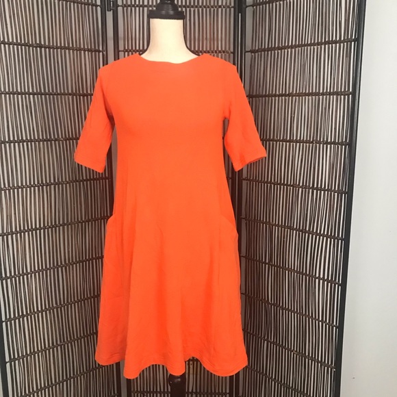 Sara Campbell Orange Swing Dress w Pockets XS NWT - Picture 1 of 7